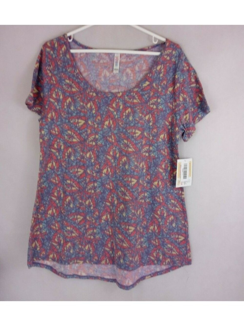 NWT Lularoe Classic T  Multi-Color With Abstract Floral Design Size Large